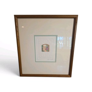 Framed Artwork  Signed and Framed Secret Garden