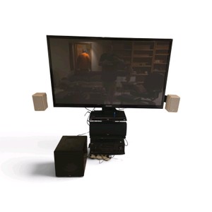 Samsung 59 Flat Screen TV with Complete Sony Surround Sound Sytem and Speakers & Subwoofer