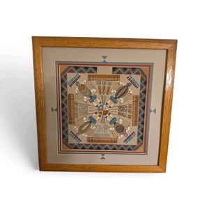 Framed Native American Sand Artwork