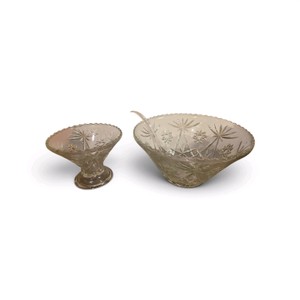 Vintage Punch Bowl Set 3 Pieces