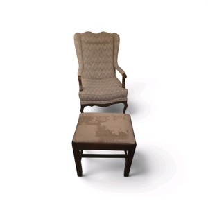 Vintage Chair and Ottoman