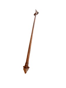 Handcrafted Decorative Arrow with Stone Arrowhead & Feather Fletching  Rustic Display