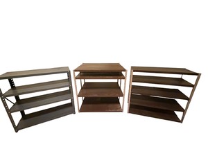 3 Metal Utility Shelving Units  Heavy-Duty Storage Shelves  Retail Value $225