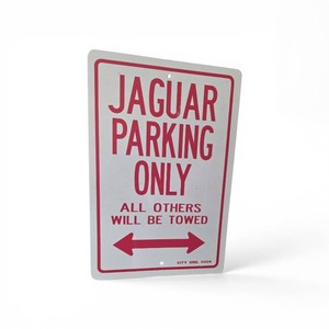 Jaguar Parking Sign