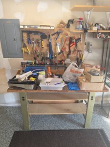 Metal Work bench with All The Tools