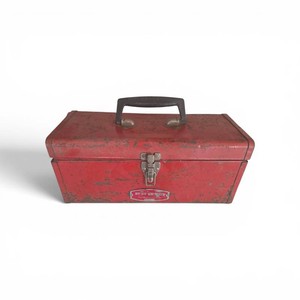 vintage Proto Professional Tools metal tool box, likely dating from the 1960s