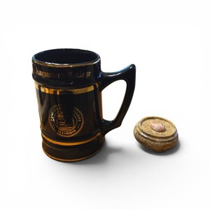 Augustana College Beer Chugging Mug and Odd Marble Thing  Decor