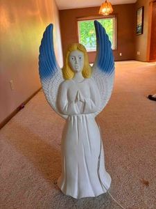30 Tall Blow Molded Lighted Angel from Nativity Scene