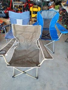 (3) Folding Camp Chairs