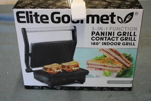 Elite Gormet 3 in 1 Panini Grill...