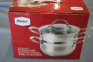 Parini 3.5Qt Stainless Dutch Oven a...