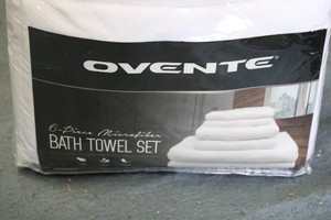 6- Piece Microfiber Bath Towel Set...