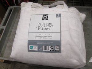 Pair of faux fur pillows...
