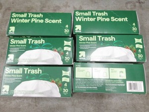6 30 Packs of scented trash bags...