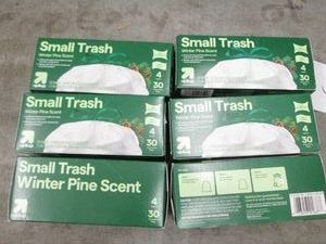 6 30 Packs of scented trash bags...