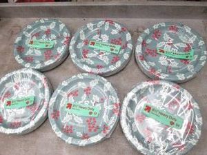 6 38 Count paper plates...