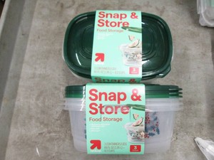 2 Packs of 3 snap n store food cont...
