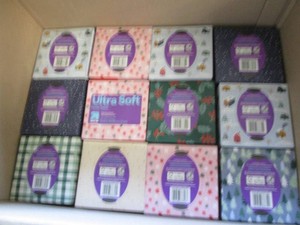 12 Boxes of facial tissue...