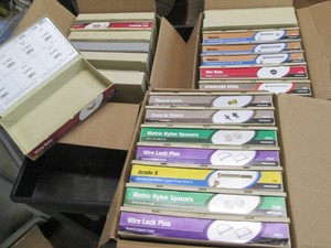 Lot of empty parts organizer boxes...