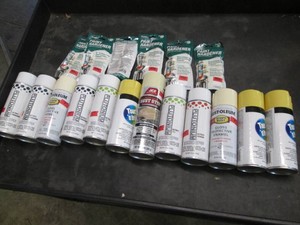 Spray paint and paint hardner...