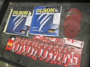 Band saw and jig saw blades, sandin...