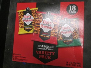 18 Variety pack Dots pretzel snack ...
