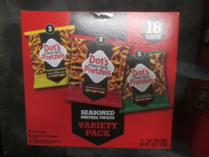 18 Variety pack Dots pretzel snack ...