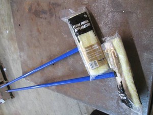 Pair of floor finish applicators...