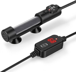 $26 hygger 100W Submersible Aquarium Heater with Digital Temperature Controller, Mini Fish Tank Heater for 10 20 Gallon Tanks, Overheat & Out-of-Water Protection, Freshwater & Saltwater