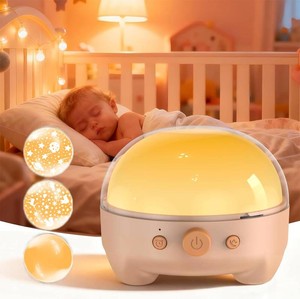 TeckyGem Baby Sound Machine & Night Light for Nursery  3-In-1 White Noise Sound Machine, Dimmable Nursery Lamp & Projector  20 Soothing Sounds, Baby Sleep Aid, Gift for Kids, Bedtime & Breastfeeding