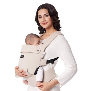 $65 Momcozy Baby Carrier - Ergonomic, Cozy and Lightweight Carrier for 7-45lbs, Effortless to Put On, Ideal for Hands-Free Parenting, Enhanced Lumbar Support, Purehug for Infant to Toddler, Khaki