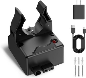 $25 Replacement 75105 Charger Holder for Stream Light - Compatible with Streamlight Stinger Series Rechargeable Flashlight Smart Charge Holder - USB Charger Base Power Cord - Black