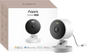 $40 Aqara G100, 2K IndoorOutdoor Security Camera, HomeKit Secure Video, 2-Way Audio, Spotlight ColorIR Night Vision, AI Detection, 140  FOV, Wi-Fi 6, Supports HomeKit, Alexa, Google and IFTTT, White