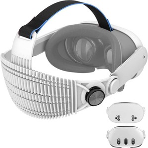 $30 APEXINNO A3 Ultra-Light Head Strap for Meta Quest 3Quest 3S Accessories,3.17oz Adjustable Comfort Strap,Most Comfortable for Lying Down