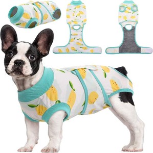 $32 Kuoser Recovery Suit for Dogs Cats After Surgery, Professional Pet Recovery Shirt Dog Abdominal Wounds Bandages, Substitute E-Collar & Cone,Prevent Licking Dog Onesies Pet Surgery Recovery Suit