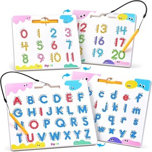 $36 JoyCat Magnetic Letter and Number Tracing Board Set, Double Sided Alphabet & Numbers Board for Toddlers, ABC Uppercase & Lowercase Practice, Math Learning, Preschool Educational Gift Toys for Kids