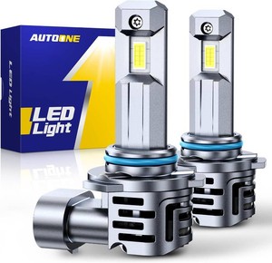 $23 AUTOONE 9006 HB4 LED Light Bulbs, 60000LM 1200% Ultra Bright, 6500K Cool White Real 11 Mini Halogen Size, Plug and Play with Cooling Fan, CANBUS Ready, Pack of 2