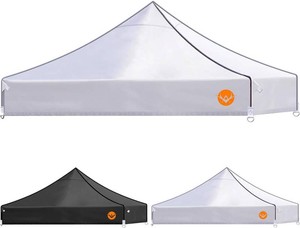 $47 EVNE Pop Up Canopy Replacement Canopy Tent Top Cover, Tent Top Cover for Most of The Standard,PU-Coated 500D Polyester,Waterproof & 99% UV Resistant (Top Only) (White, 10x10)