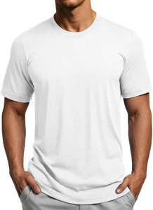MAGCOMSEN Mens Short Sleeve Dry Fit Shirts Workout Gym Mesh Shirt Athletic Running Lightweight Performance Tshirt