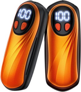 $33 Hand Warmers Rechargeable 2 Pack, 6000mAh Electric Hand Warmers, Silver