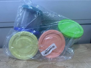 QVN For Ninja Creami Pints and Lids - 4 Pack Creami Containers, 16oz Creami Pint Containers Compatible with NC299AMZ & NC300s Series Ice Cream Maker - Dishwasher Safe & Good Sealing