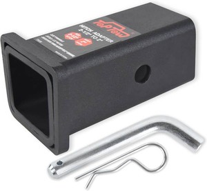 $23 TOPTOW 64028HP Trailer Hitch Adapter 2-12 to 2 Hitch Reducer Sleeve Carbon Steel, 58 inch Pin & Clip Included