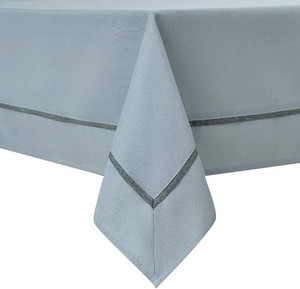 $35 EHouseHome Heavy Duty Fabric Tablecloth with Border-WaterproofWrinkle FreeStain ResistantOil Proof-for Dining,Indoor&Outdoor,Wedding,Holiday,Rectangle 60x144Inch,Blue Fog