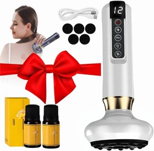 $31 cc&dd outdoors Electric Handheld Cellulite Massager -12 Adjustable Suction Modes for Anti-Cellulites Massage Therapy (White)