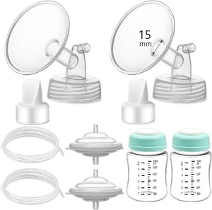 $30 Pump Parts Compatible with Spectra S1S29 Plus, Not Original Accessories, Full Set Replacements Include 15mm Flange, Duckbill Valve, Backflow Protector, Tubing and Bottle