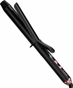 $35 Farery Long Barrel Curling Iron 1 14 inch, 1.25 Inch Curling Iron for Long Hair, Infused Argan Oil & Keratin, Lasting Styling, 11 Adjustable Temp, Include Clips & Silicone Pad