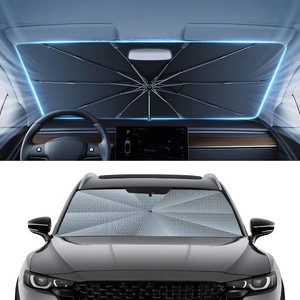 $26 Autorder Windshield Sun Shade Umbrella for 2023-2026 Mazda CX-50 CX50 Accessories,Upgraded Ice Crystal Material,Easy Setup Umbrella Sunshade for Car Windshield,100% Sun Blocking