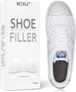 $25 BCCKLE Fillers for Loose Shoes, Toe Inserts With Anti-Slip Strip, Make Shoes Fit and Prevent Heel Slipping, for Men and Women, Gray