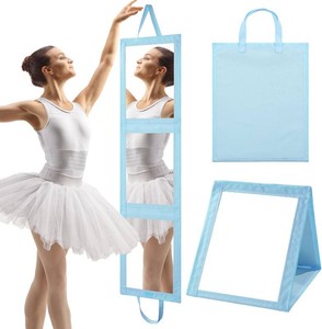 $28 ROYALAY Foldable Full Length Mirror with Handle - 47  13in Portable Travel & Backstage Mirror (Blue)