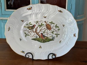 Porcelain Platter Herend Rothschild Handpainted